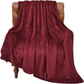 BEDELITE Fleece Blanket Soft Plush Twin Size Blanket Burgundy 60"x80" | Ultra by BEDELITE