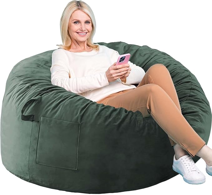Bean Bag Chairs, Memory Foam Stuffing Bean Bag Chair by Unknown
