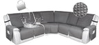 HDCAXKJ 100% Waterproof Reclining Sectional Couch Covers L Shape Recliner Sofa by HDCAXKJ