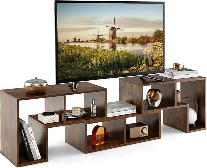 Tangkula 3 Pieces Console TV Stand, Free-Combination Entertainment Center by TANGKULA