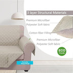 U-NICE HOME Reversible Oversized 28''Chair Covers, Pet Friendly, Elastic Straps - Image 5