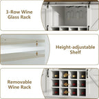 55 Inch Farmhouse Coffee Bar Cabinet - Image 8