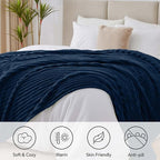 BEDELITE Ribbed King Size Blanket - Image 2