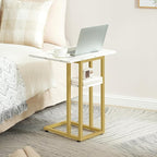 HOOBRO Foldable C Shaped End Table, C Shaped Side Table - Image 4