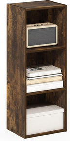 Furinno PASIR Book Shelf, 3-Tier Bookshelf, Open Storage Shelf Bookcase by Furinno-FitsYourSpaceFitsYourBudget