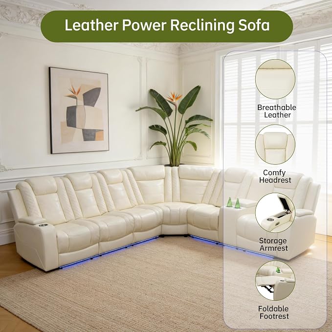 Electric Power Recliner Sectional - Image 4