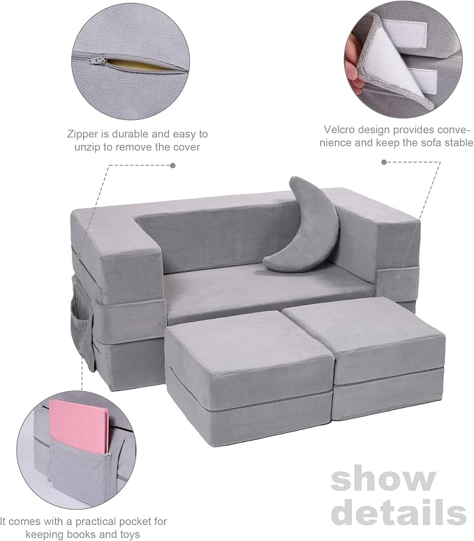 Elftopia Modular Kids Sofa, Toddler Couch Foam Armchair - Image 6