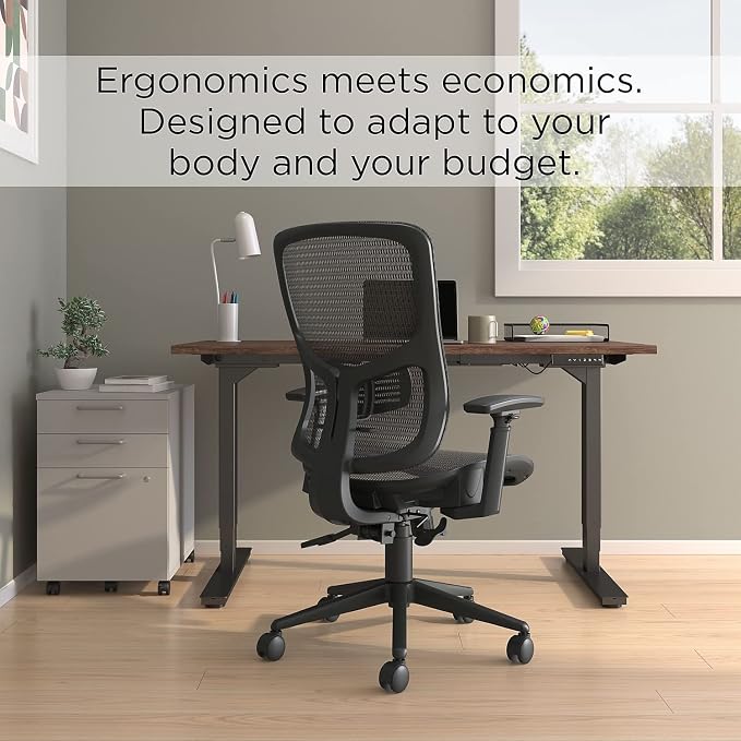 STAPLES Kroy Ergonomic Task Chair, Lumbar Support, Adjustable Height - Image 4