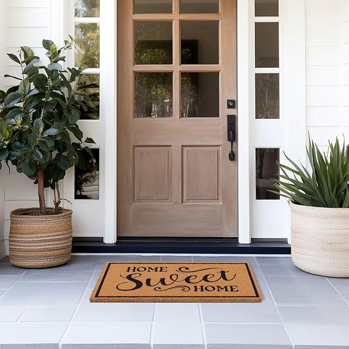 Barnyard Designs Natural Coir Non-Slip Doormat | Heavy-Duty Welcome Mat - Image 4