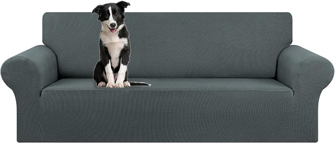 Stretch Oversized Couch Covers for Sofa Slipcover, Soft Jacquard Non-Slip by KEKUOU