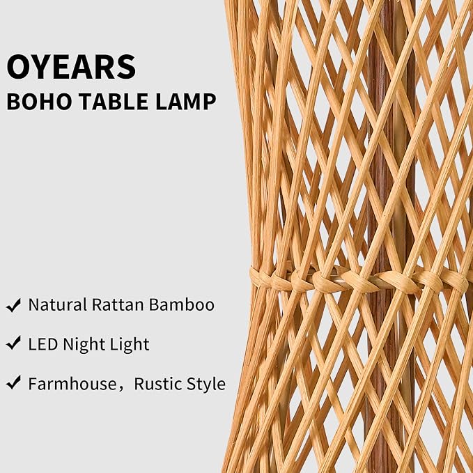 OYEARS 27" Table Lamps Set of 2 - Image 3