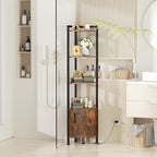Furnulem Corner Shelf, 5-Tier Corner Cabinet - Image 7