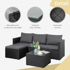 JAMFLY 3-Piece Outdoor Sectional Sofa Set - Image 4