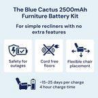 Blue Cactus 2500mAh Rechargeable Battery Pack - Image 2