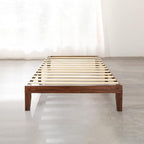 Mellow Naturalista Classic 12-Inch Solid Wood Platform Bed | Wooden Slats - Image 3