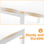 Aquzee White TV Stand for up to 85inch, Entertainment Center for 70 75 80 85" TV - Image 7