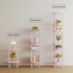 DGSANDGO Pink Side Table with Charging Station, Side Tables Living Room - Image 5