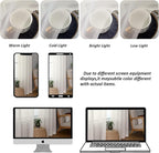 Chyhomenyc Ivory Sheer Curtains 72 Inches Long 2 Panels Set - Image 4