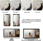 Chyhomenyc Extra Long Ivory Sheer Curtains 108 Inches Long 2 Panels, Light - Image 4