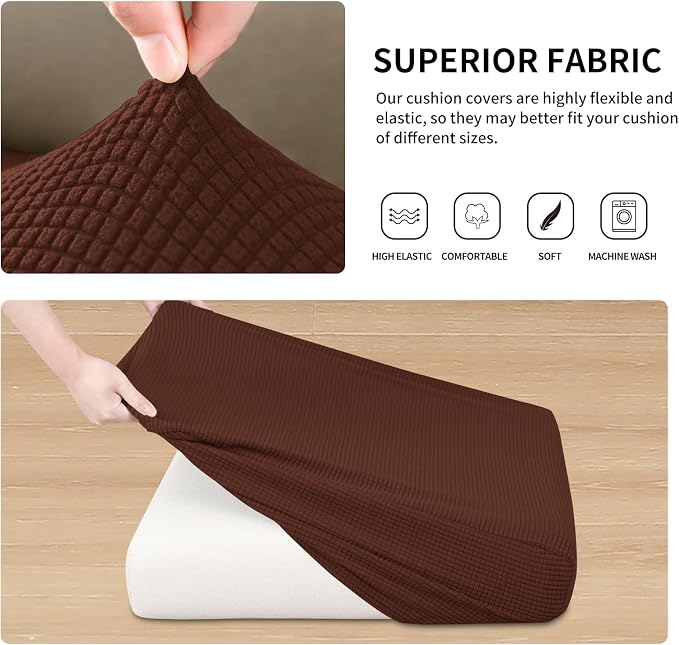Easy-Going Stretch Individual Couch Cushion Cover Sofa Seat Furniture Protector - Image 6