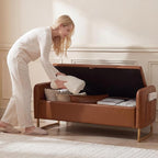 48" End of Bed Bench, Modern Storage Benches - Image 6