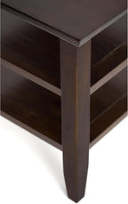 SIMPLIHOME Acadian Solid Wood Transitional-Style 48-inch Wide Coffee Table - Image 9