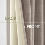 MIULEE 100% Blackout Linen Curtains - Image 6