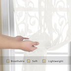 Furman Sheer Ivory Curtains 84 inches Long - Image 7