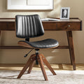 HULALA HOME Faux Leather Home Office Chair by HULALAHOME