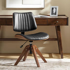 HULALA HOME Faux Leather Home Office Chair by HULALAHOME