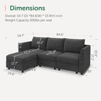 HONBAY Modular Sectional Sofa - Image 2
