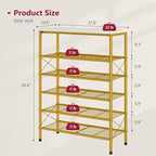 Tajsoon 6 Tier Shoe Rack Organizer - Image 3
