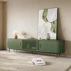 POVISON Fully-Assembled Modern Green TV Stand by POVISON
