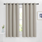 NICETOWN Room Darkening Bedroom Curtains 63 inches Long, Window Treatment by NICETOWN