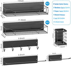 Magnetic Spice Rack for Refrigerator, 8 Pack Magnetic Fridge Shelf, Moveable - Image 2