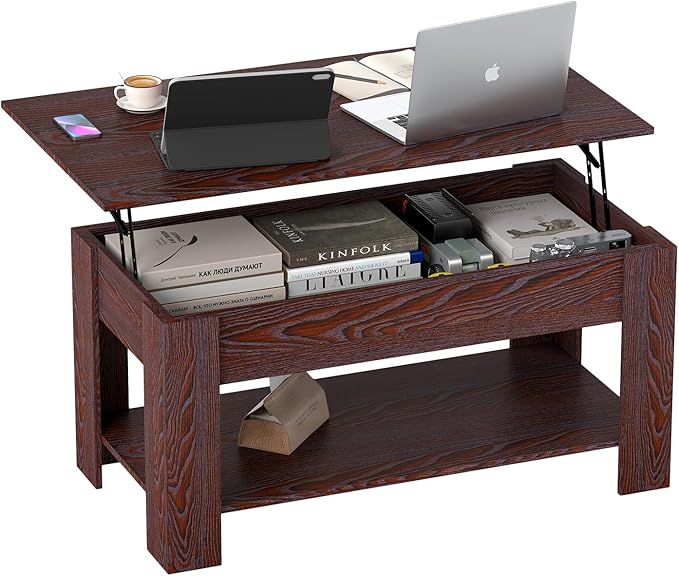FDW 39 inch Lift Top Coffee Table by FDW