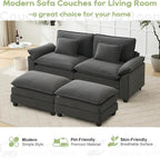Oprisen 86" Modular Sectional Sofa, Comfy Cloud Couch Sectional Sofa - Image 7