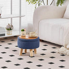 Wimarsbon Storage Ottoman, Modern Round Footrest - Image 2