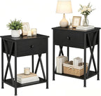 VECELO Nightstands, Modern End Side Tables, Night Stand by VECELO