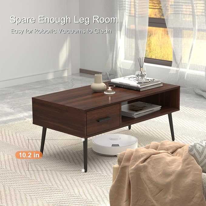 HAIOOU Coffee Table, Mid Century Modern Center Table - Image 6