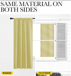 NICETOWN Blackout Curtains for Bedroom, Paler Yellow, 1 Pair, 42 by 45-inch - Image 5