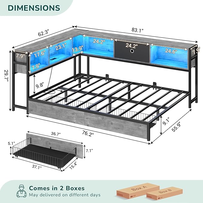Hasuit Full Corner Bed Frame - Image 3