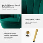 HULALA HOME Modern Velvet Accent Chair - Image 6