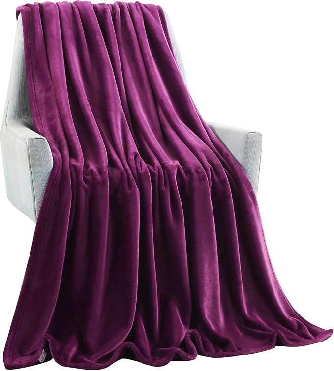 TASTHROW Large Flannel Fleece Throw Blanket, 50×70 Inch | Cozy Lightweight - Image 2