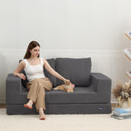 COMAX Convertible Sofa Bed Queen, Folding Fold Out Couch Bed, Floor Futon Couch - Image 2