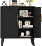 Keehusux 15.7" D Black Buffet Cabinet - Image 9