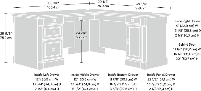 Sauder Palladia L Shaped Desk - Image 3