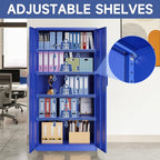 Metal Garage Storage Cabinet, Lockable Metal Cabinet - Image 4