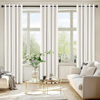 MIULEE Blackout Curtains for Bedroom 2 Panels 40 x 84 Inch Long Ivory | Thermal - Image 6