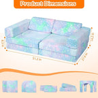 MeMoreCool Kids Play Couch – 10-Piece Modular Sofa - Image 3